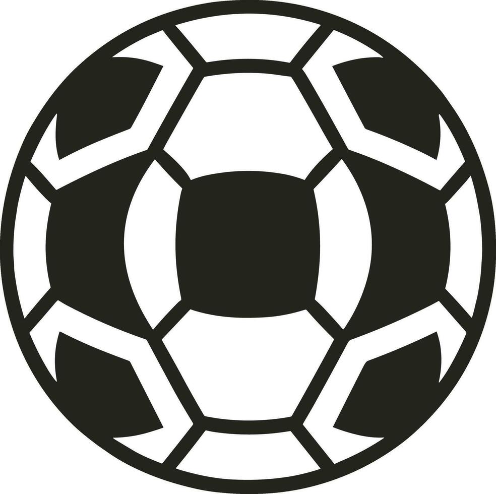 a soccer ball with yellow and black colors vector