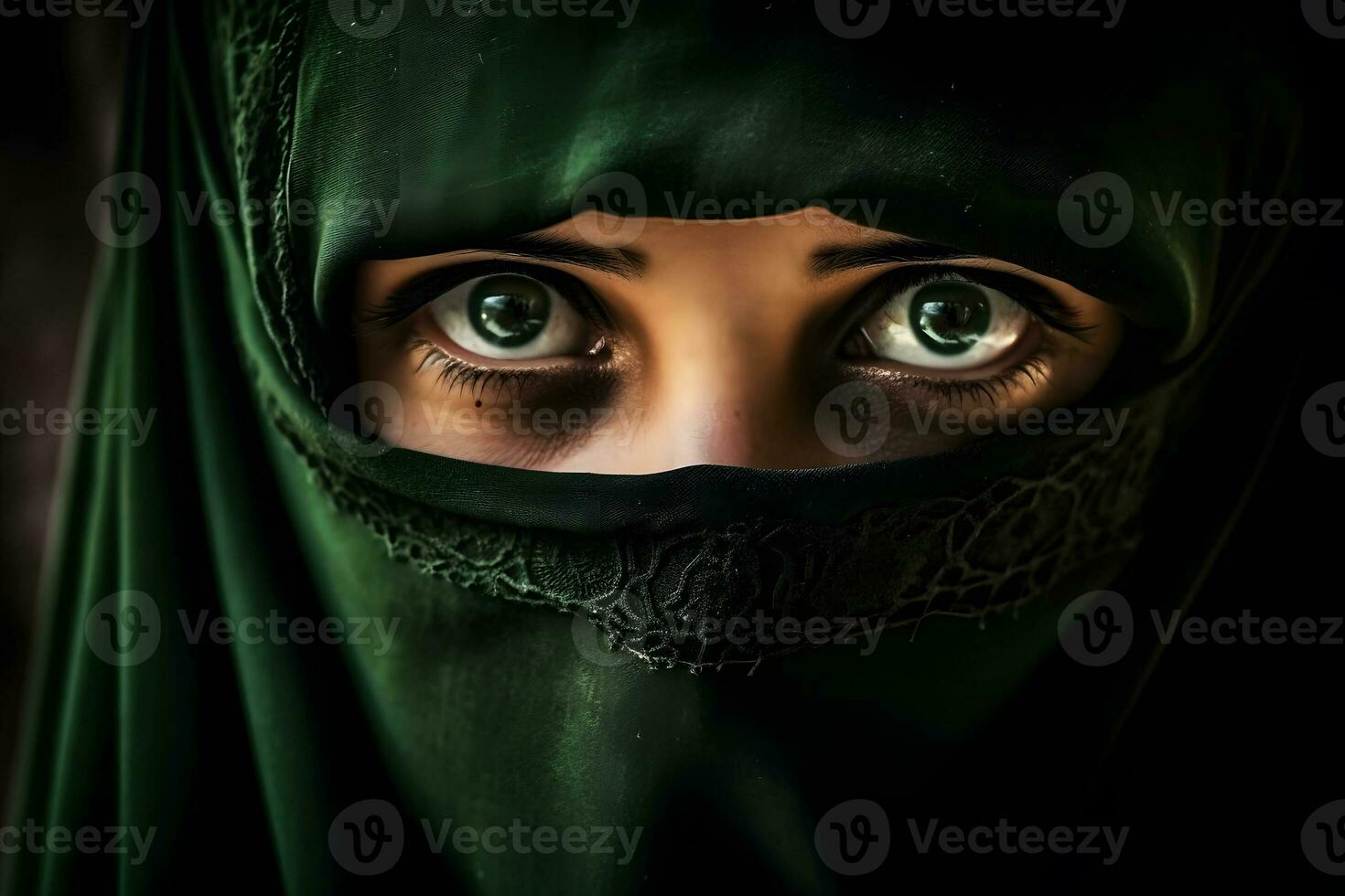 AI generated Beautiful Berber tribe woman portrait. Neural network AI generated photo