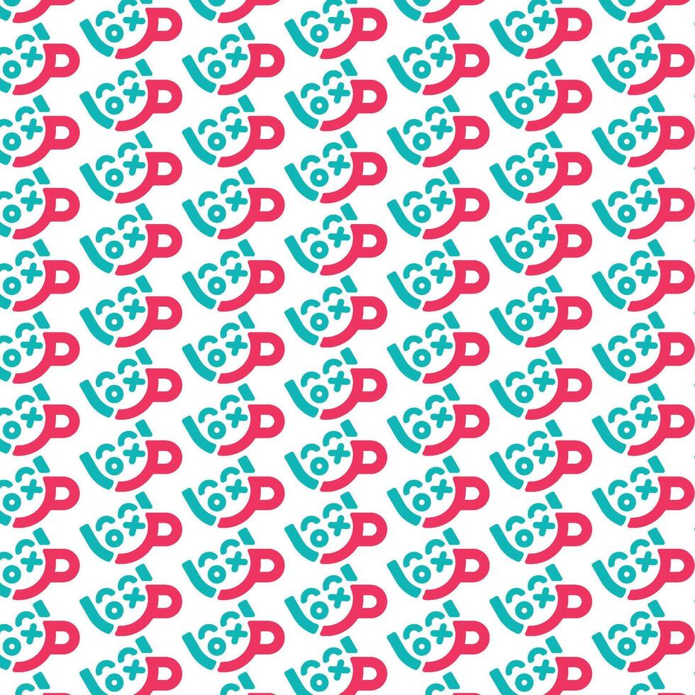 seamless cute smiley icon pattern vector wallpaper background
