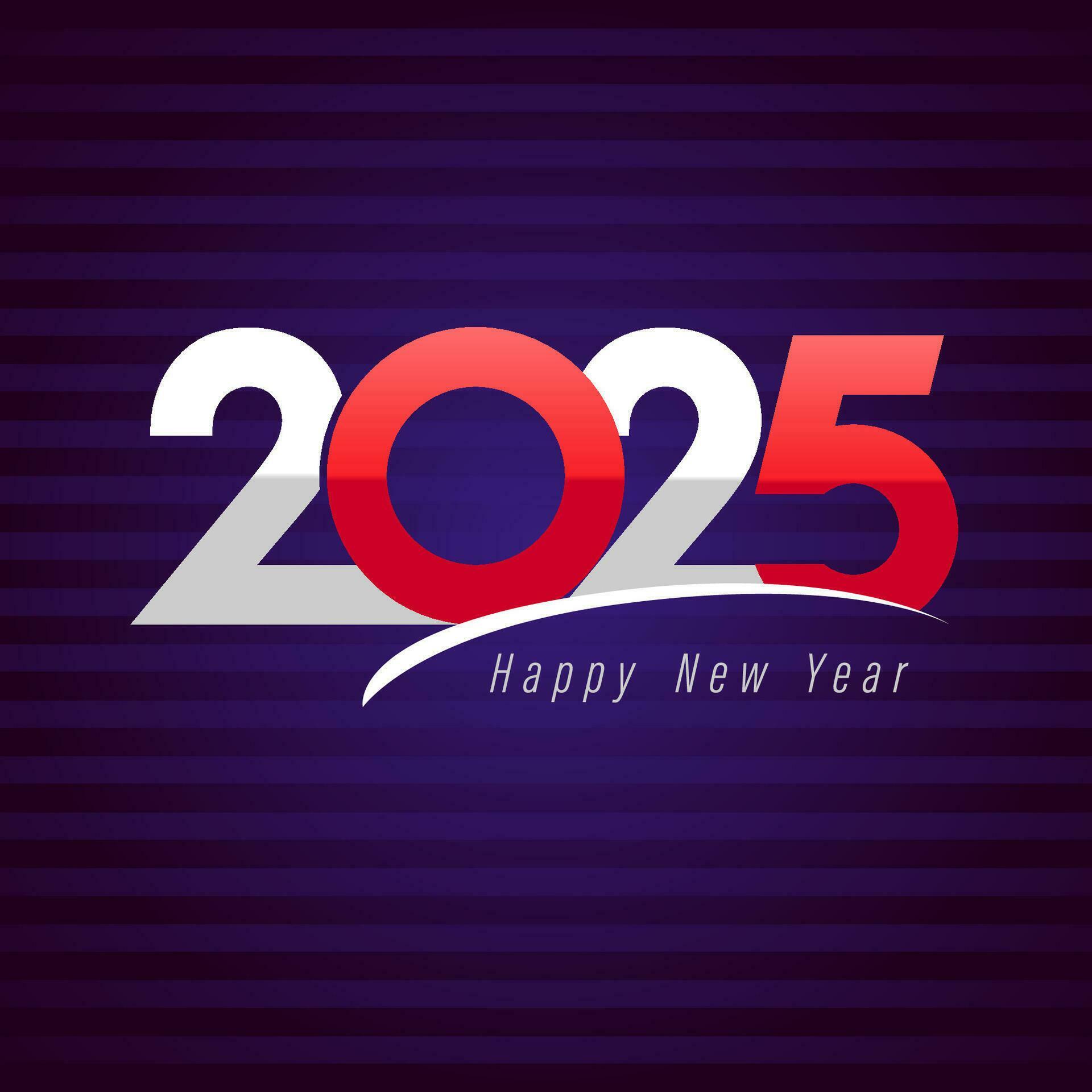 Creative number logo 2025. Business cover design. Financial year symbol