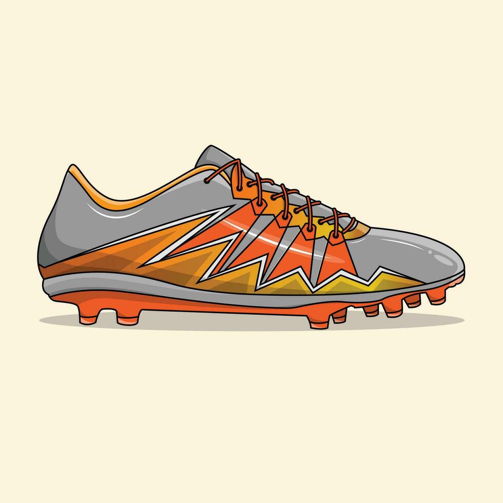 fútbol americano Zapatos depredador naranja máquina vector