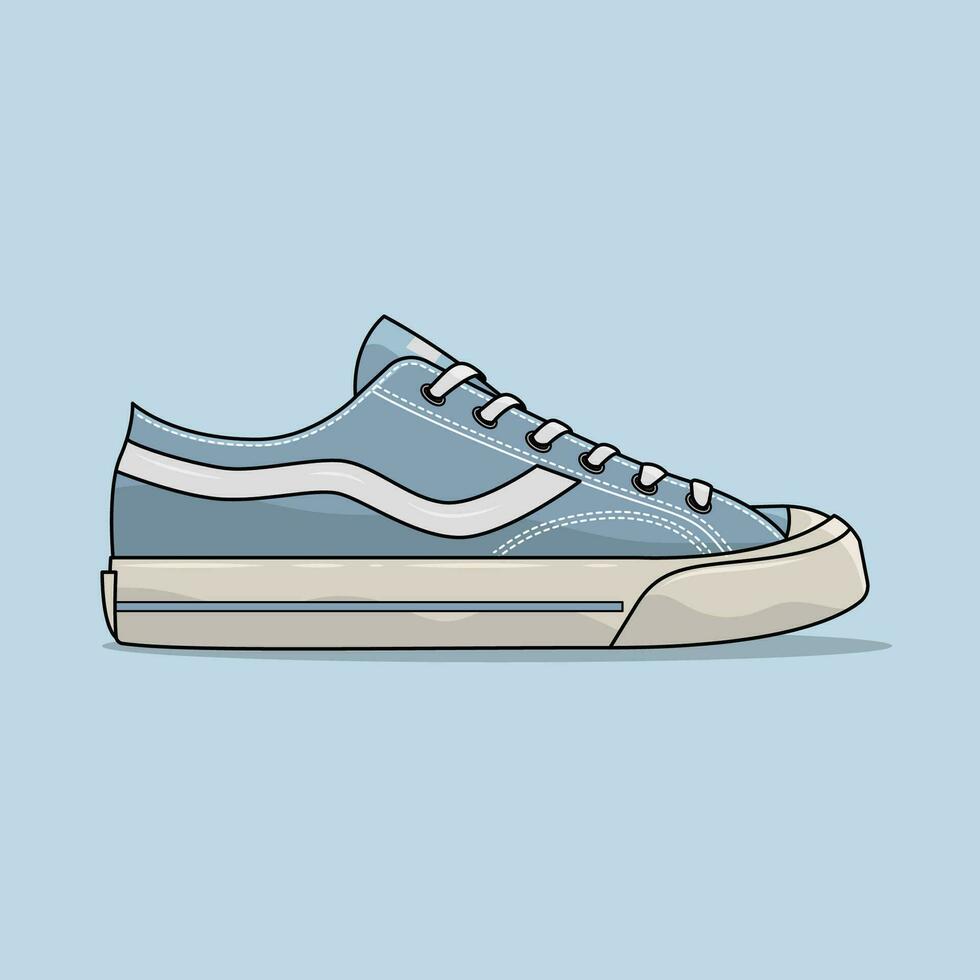 Famous Casual Shoes Jeans vector