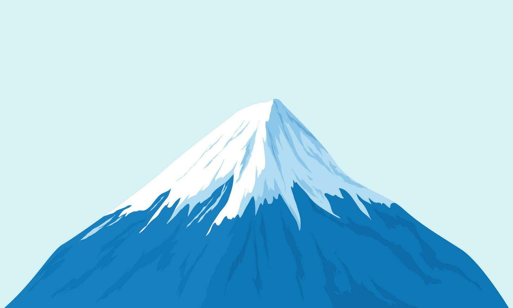 Vector fujisan iconic symbol of japan vector graphic