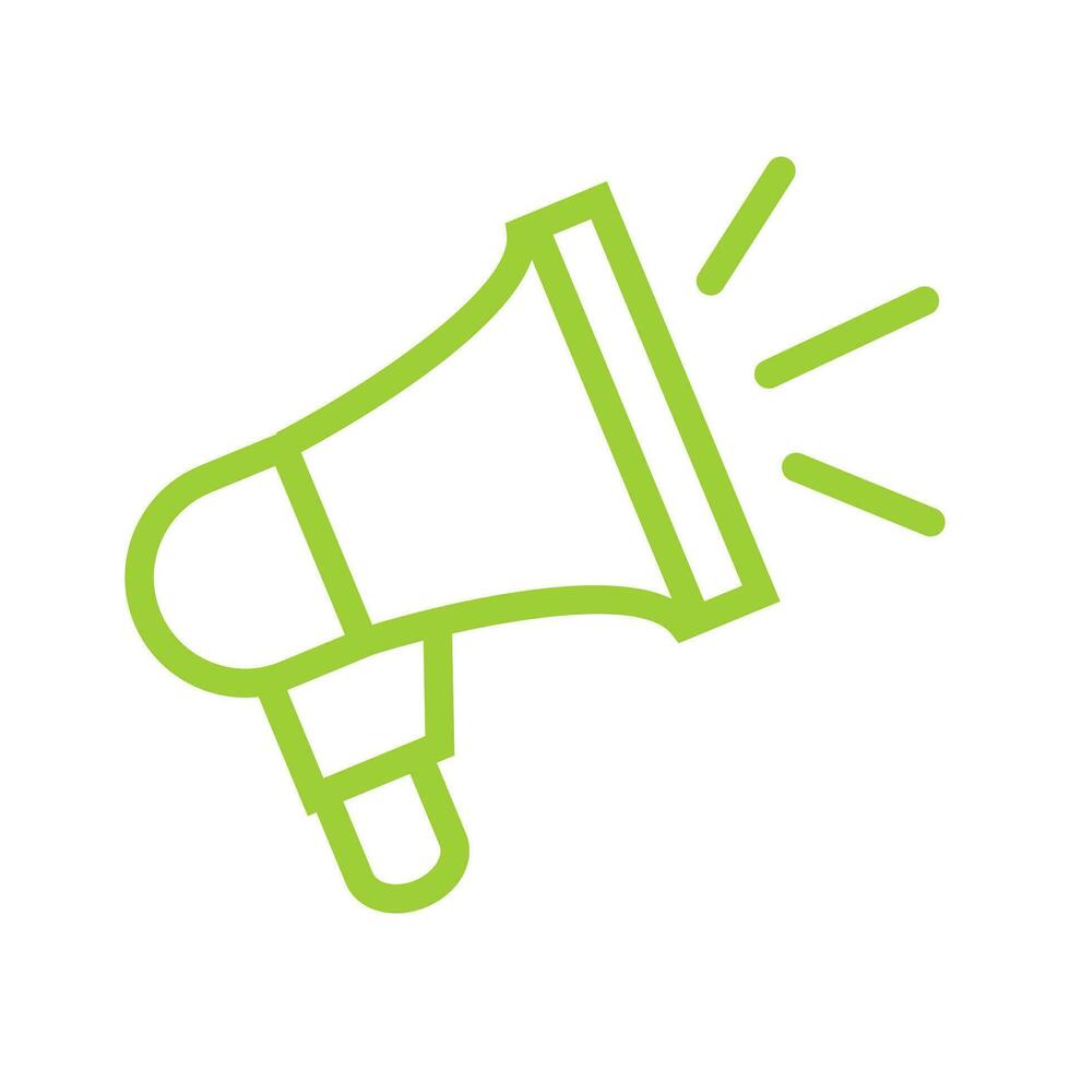 Vector megaphone icon outline megaphone