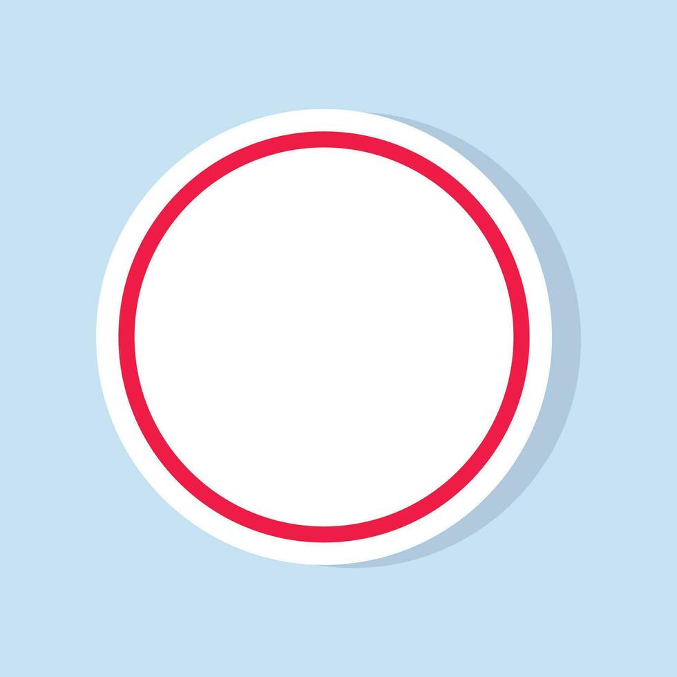 Vector white user interface button on blue