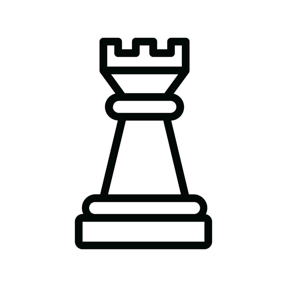 vector chess icon on white background