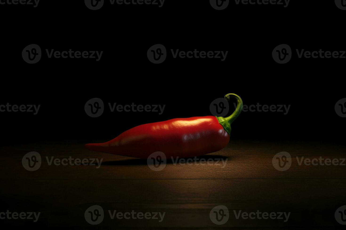 AI generated Hot red chili smoking or steaming. Neural network AI generated photo