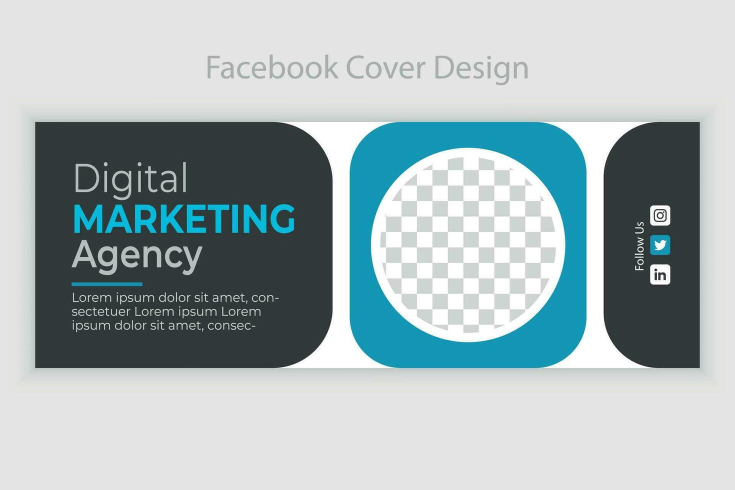 facebook cover design vector