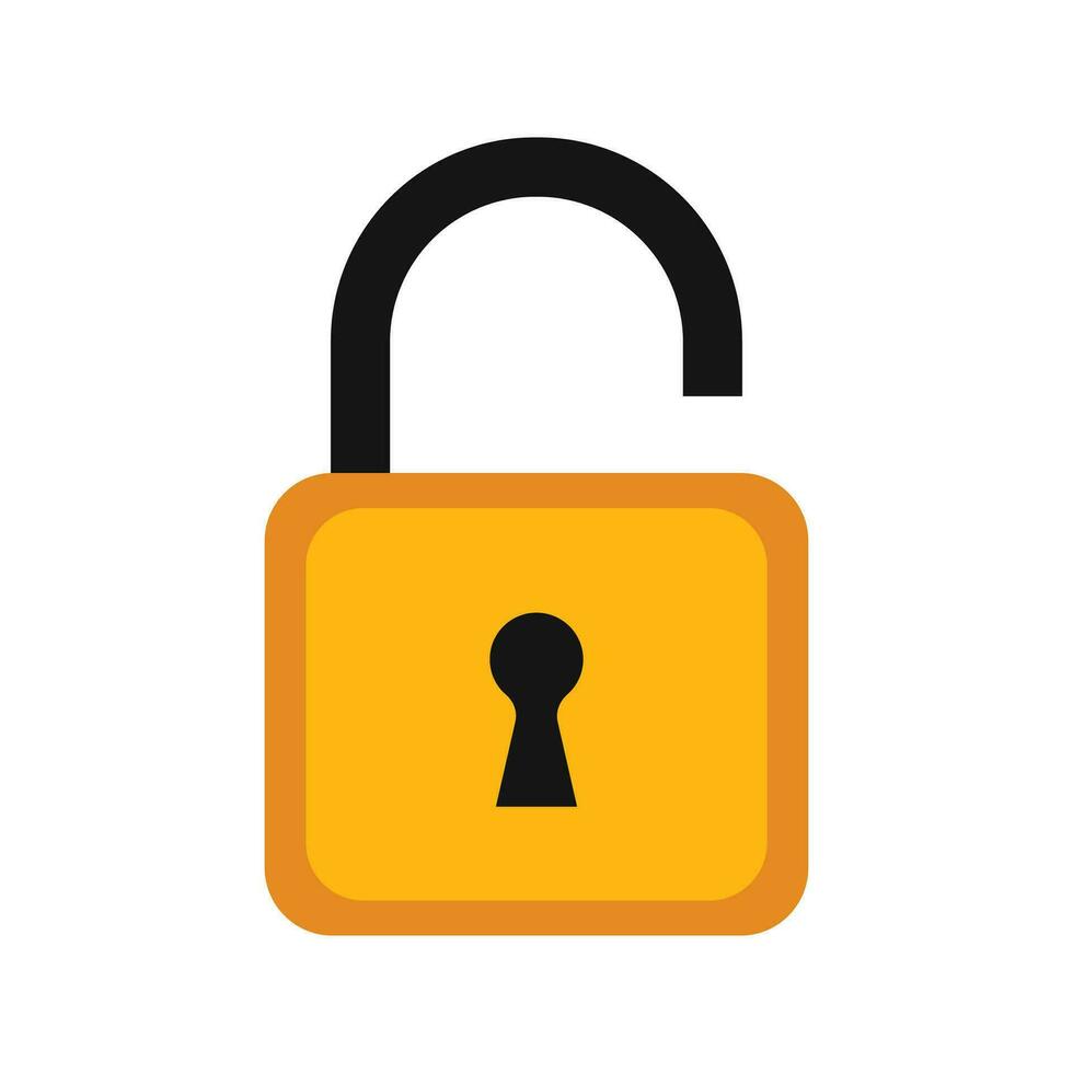Vector open locker on white background
