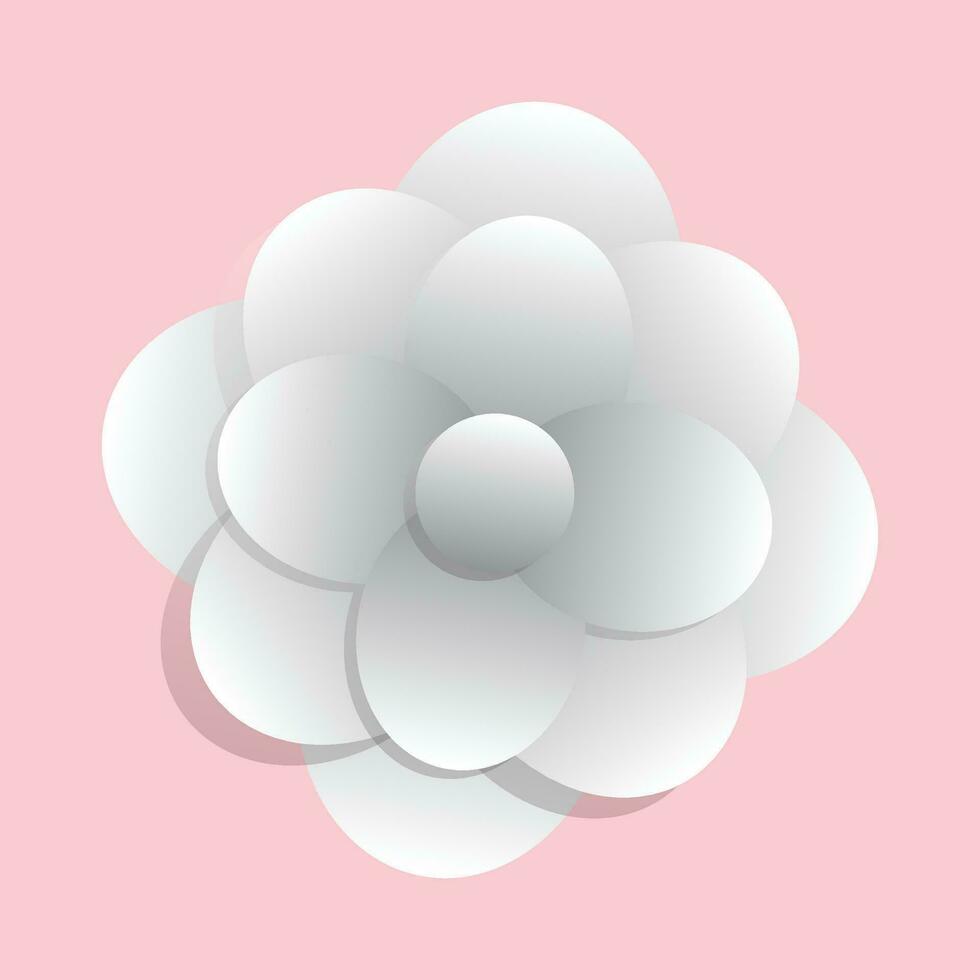 Vector spring flowers in paper style