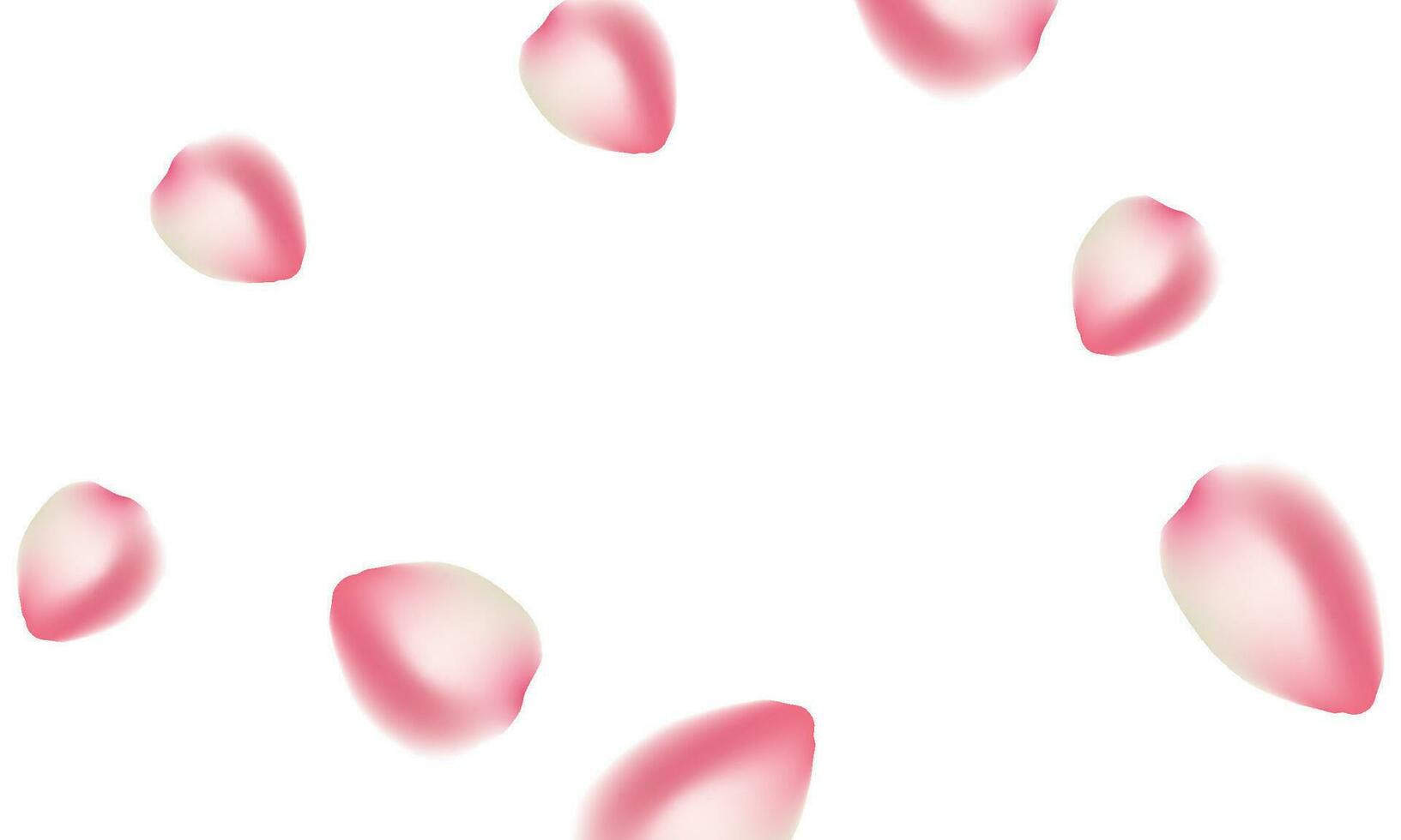 Vector pink sakura falling petals background