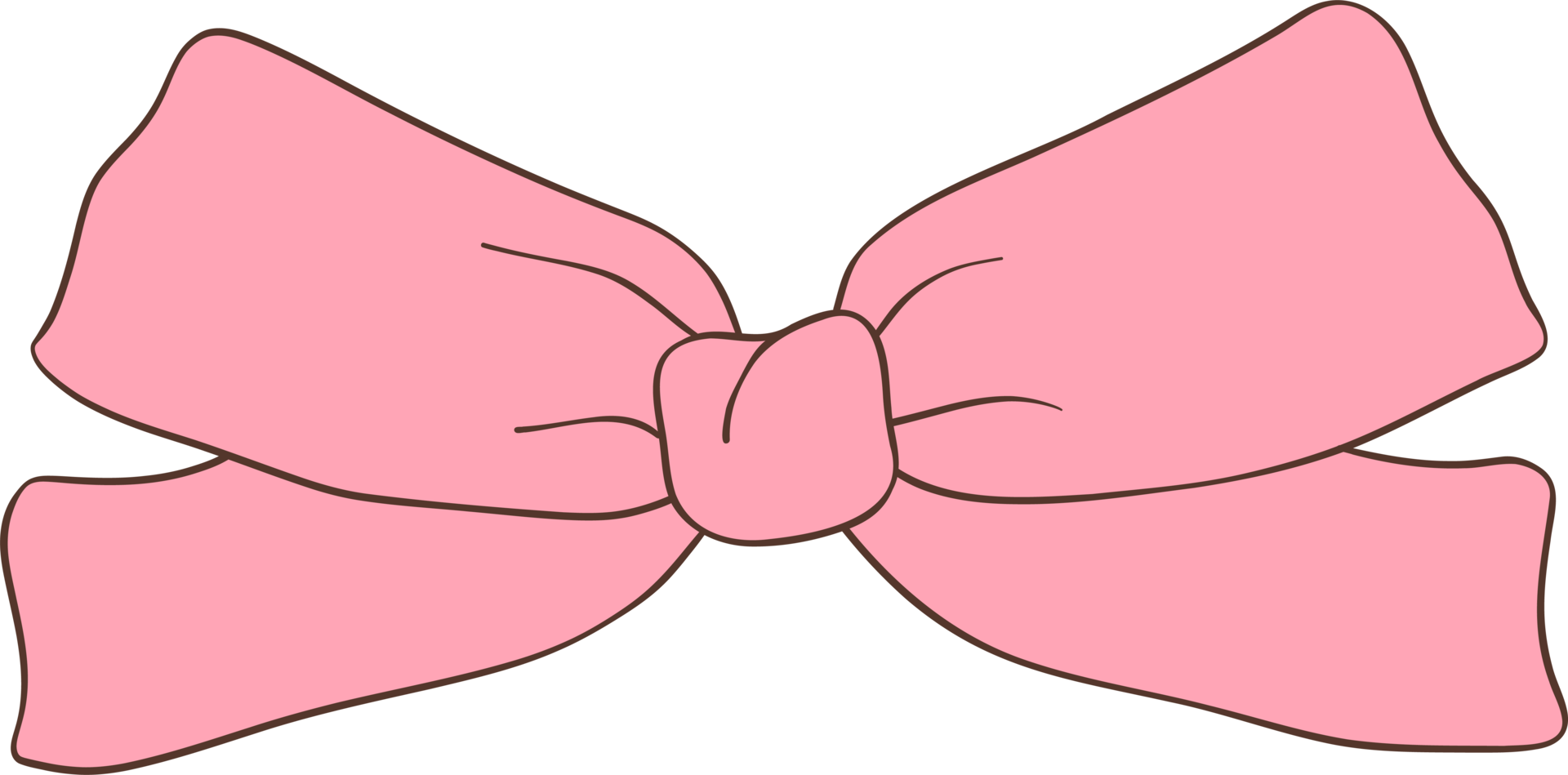 Pink Coquette ribbon bow watercolor 36004873 PNG
