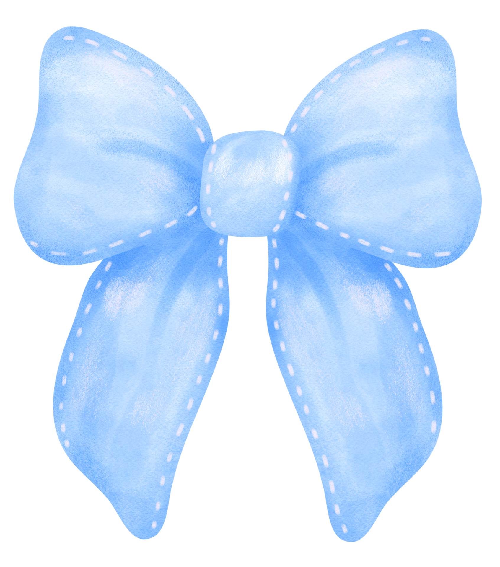 Blue Coquette ribbon bow watercolor 36134148 PNG