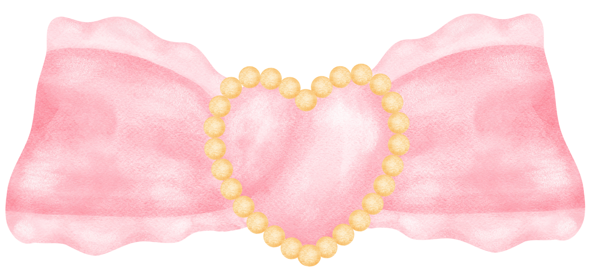 Pink Coquette ribbon bow watercolor 36004873 PNG