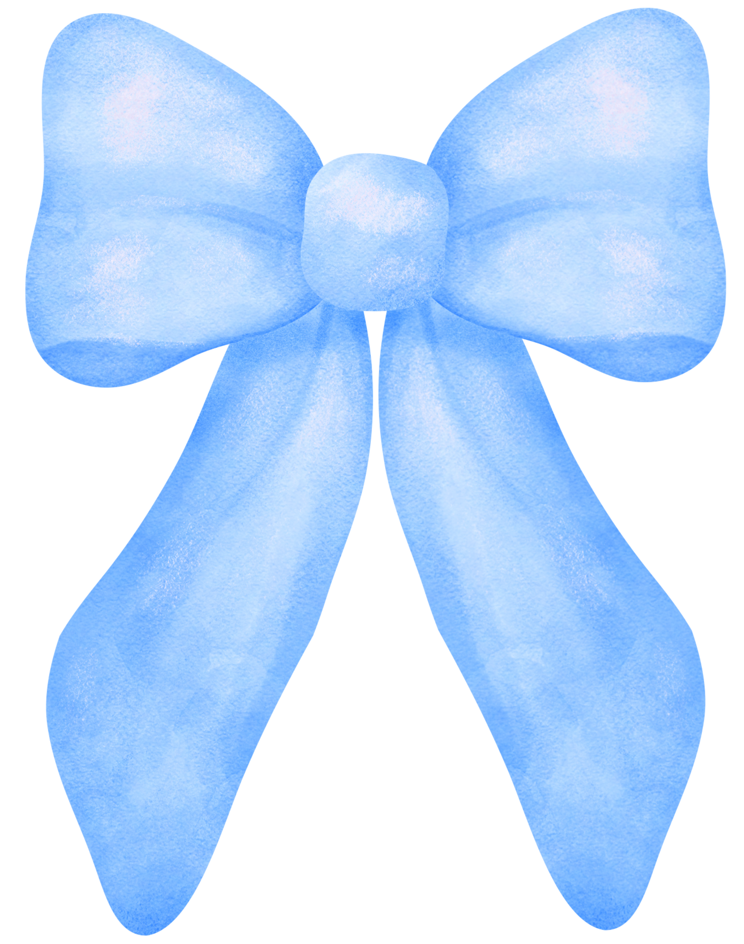 Blue Coquette ribbon bow watercolor 36134151 PNG