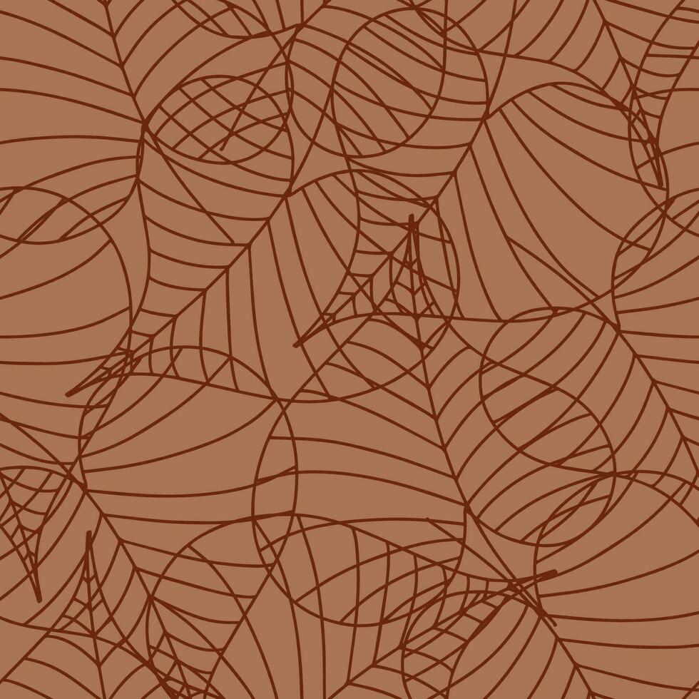 Leaves. Hand-drawn graphics. Green seamless doodles for fabric and packaging design. vector