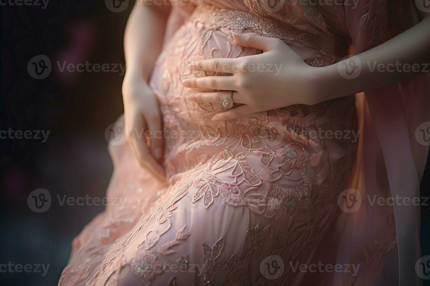 AI generated Maternity pregnancy photoshoot session. Generate ai photo