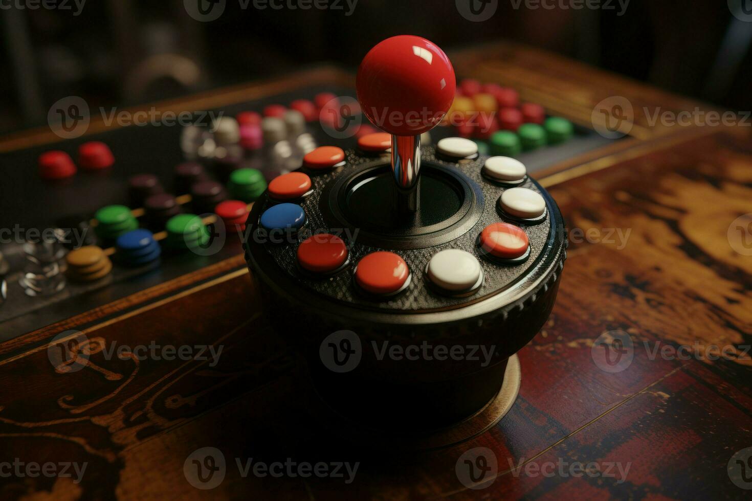 AI generated Interactive Joystick game. Generate Ai photo