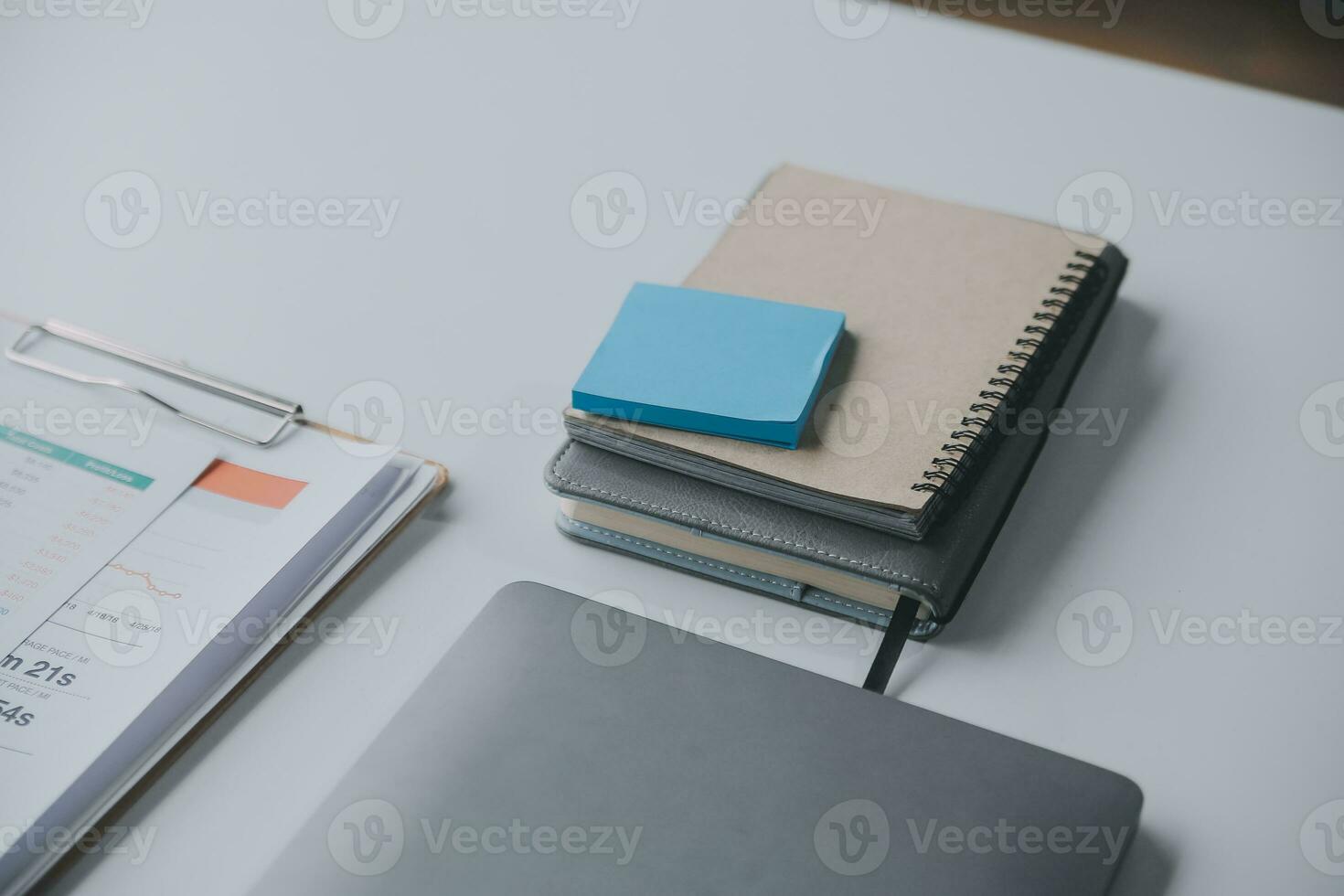 Business graphs and charts on table. Financial development, Banking Account, Statistics photo