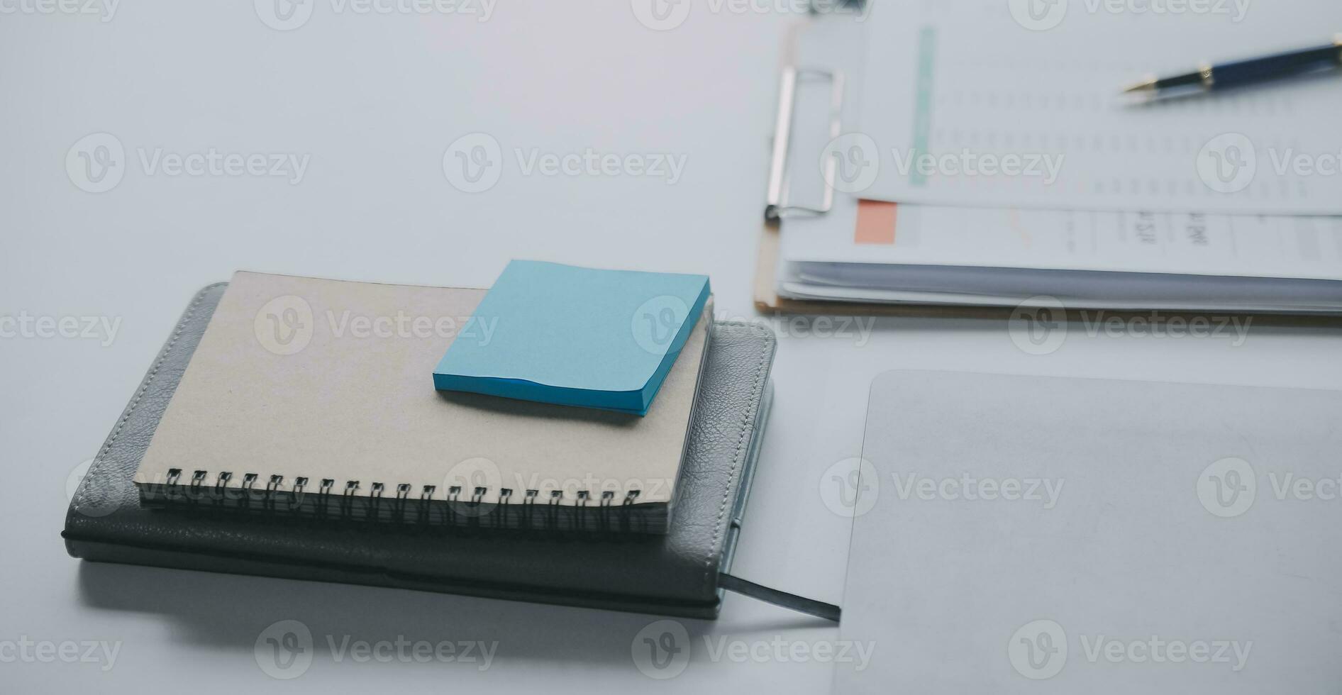 Business graphs and charts on table. Financial development, Banking Account, Statistics photo