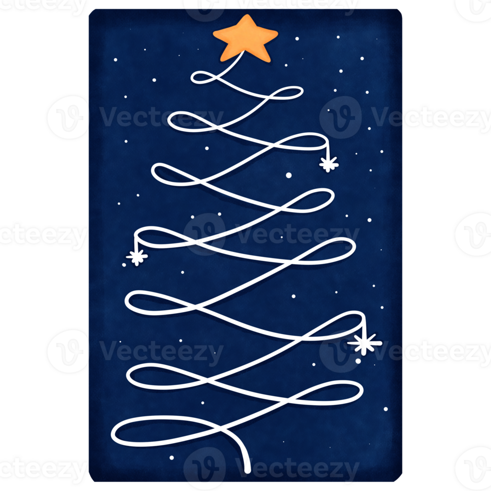 adorable acuarela Navidad Galleta ilustración.navidad Galleta con tarta árbol y estrella clipart. png