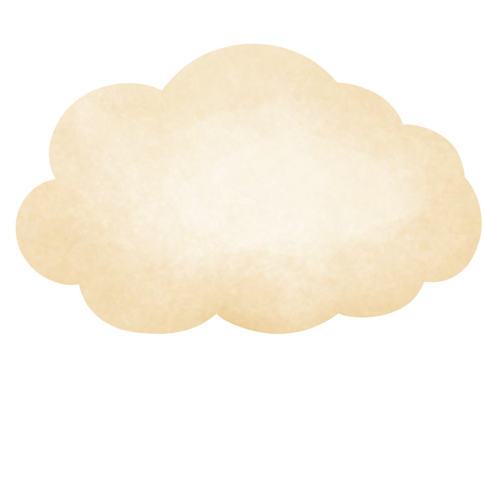 Watercolor cloudy illustration.Hand drawn watercolor clipart. png