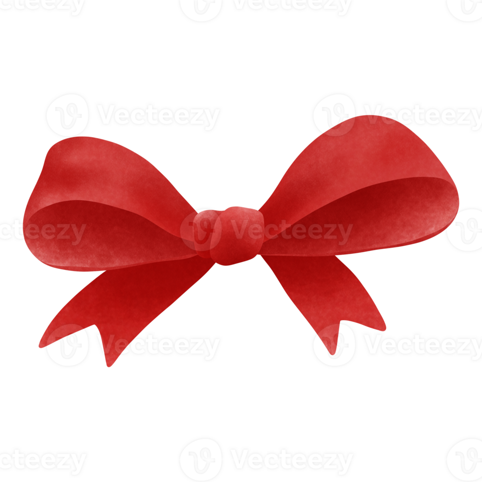 Watercolor red bow tie clipart for romantic valentines day decoration. png