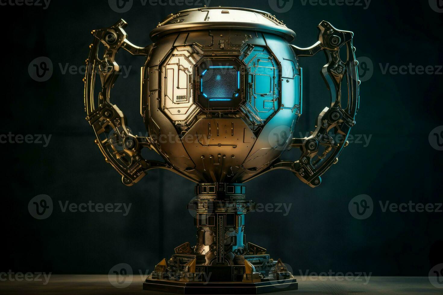 AI generated Sophisticated High tech trophy. Generate Ai photo