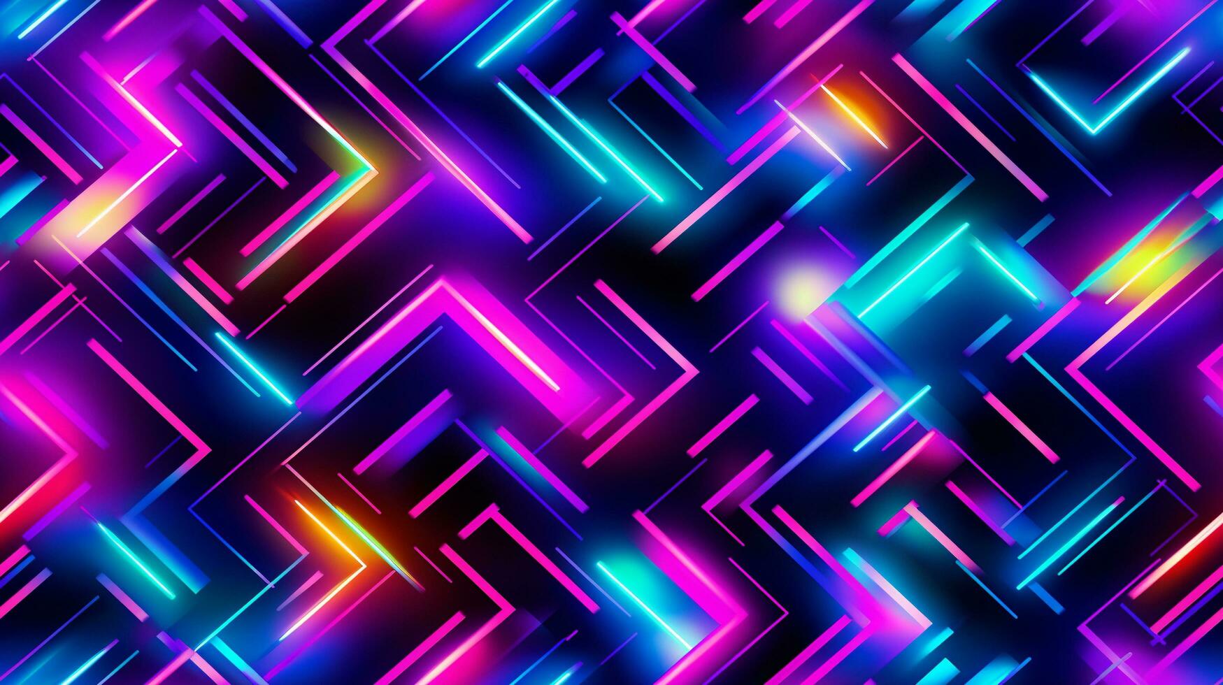 AI generated Abstract neon light futuristic technology background photo