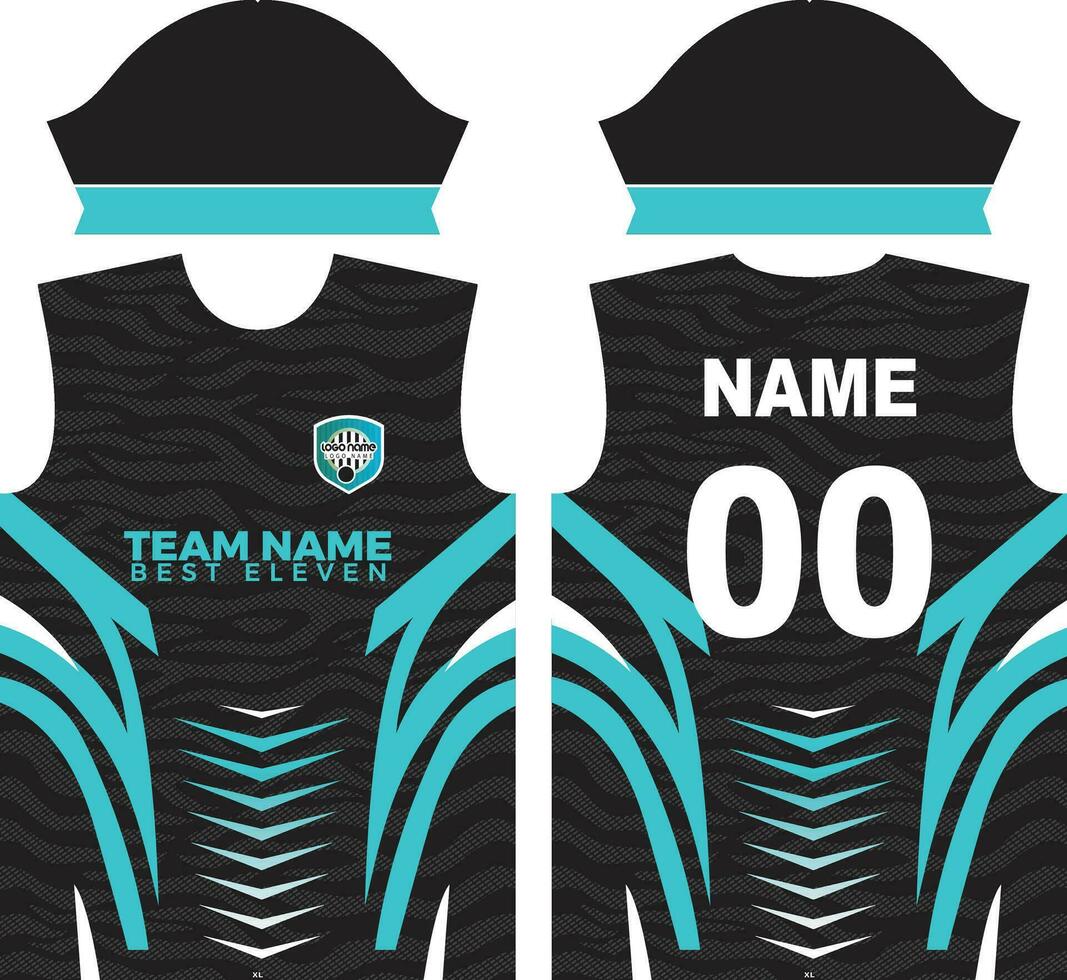 Tiger Print Sublimation Jersey vector