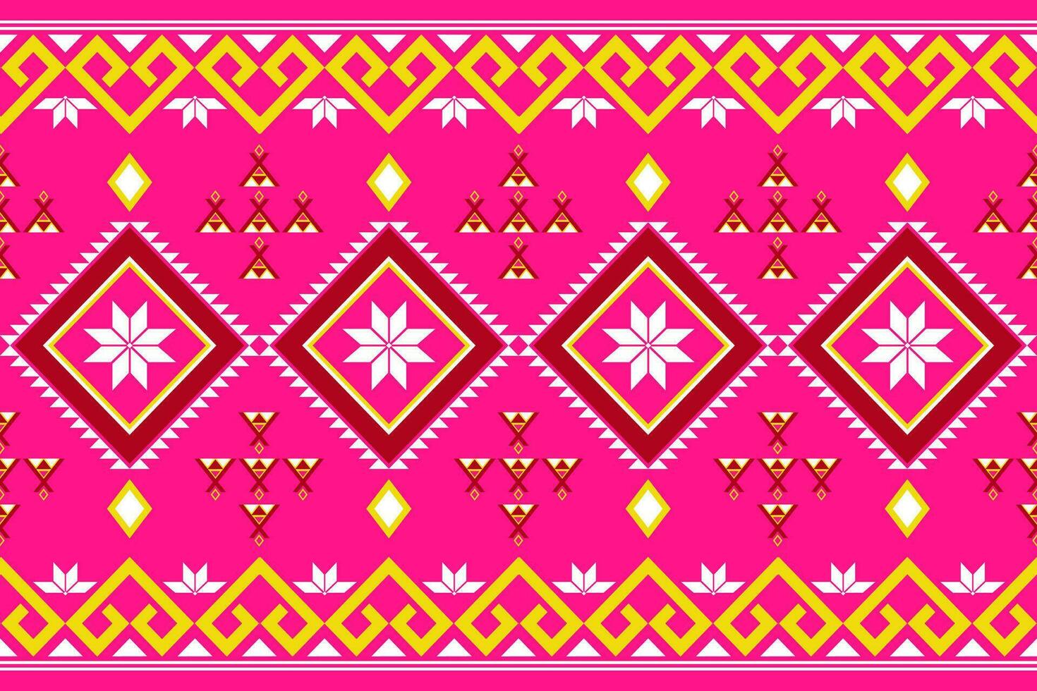 Geometric seamless ethnic pattern. Geometric ethnic pattern can be used in fabric design for clothes, decorative paper, wrapping, textile, embroidery, carpet, tribal pattern vector