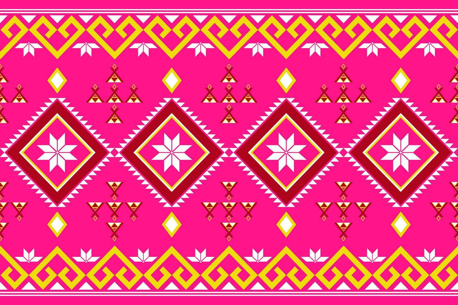 Geometric seamless ethnic pattern. Geometric ethnic pattern can be used in fabric design for clothes, decorative paper, wrapping, textile, embroidery, carpet, tribal pattern vector