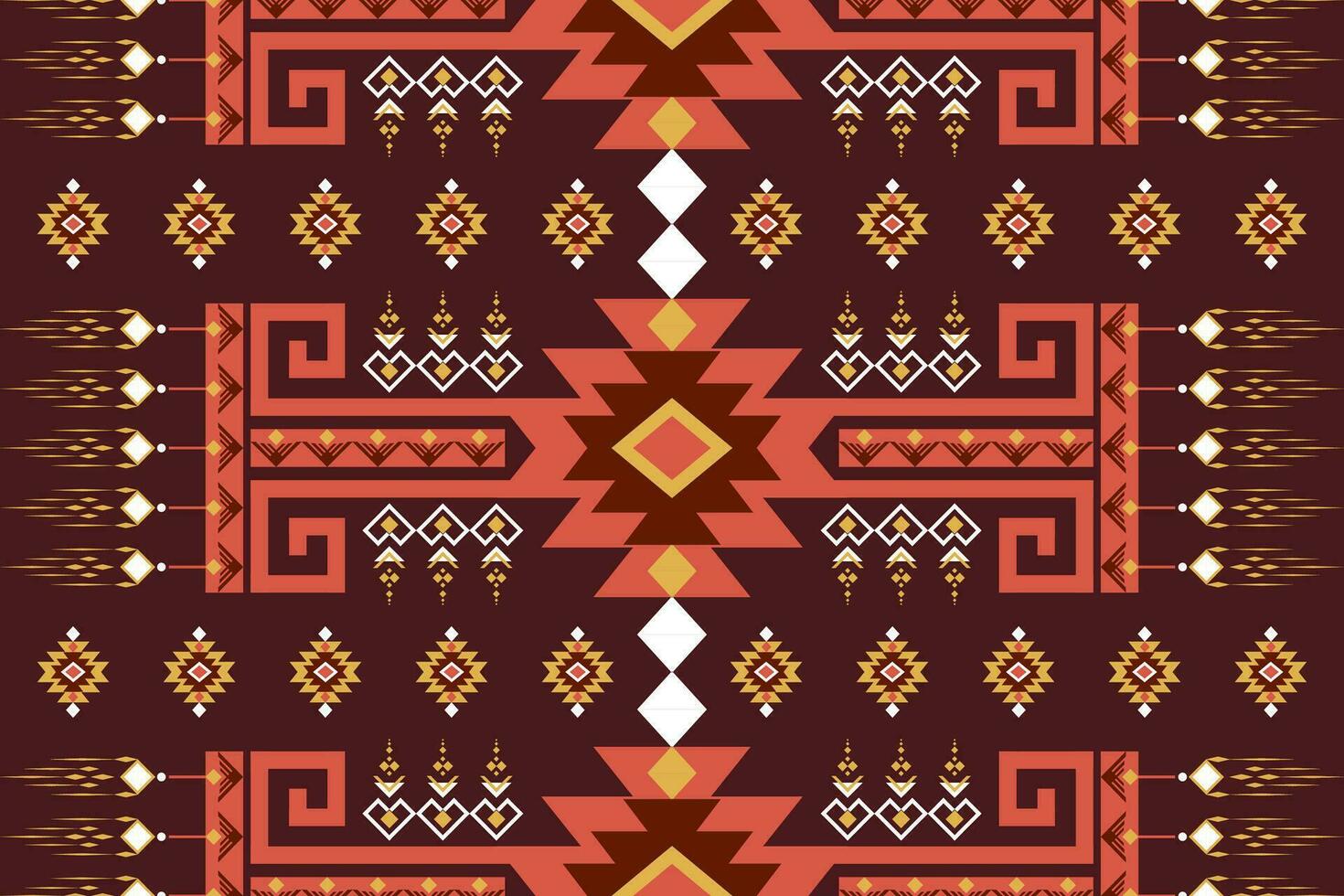 étnico sin costura modelo. tribal antecedentes. azteca ornamento. geométrico diseño. vector