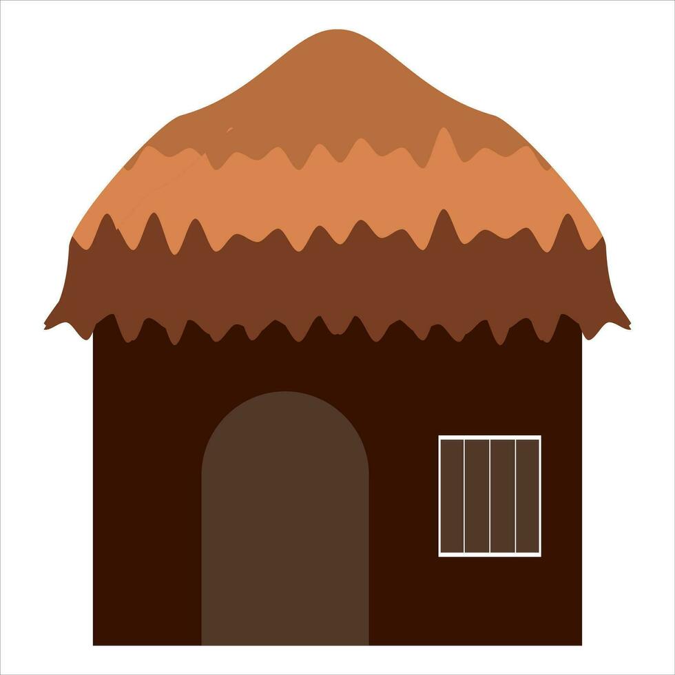 Indian old house illustration Free Vector
