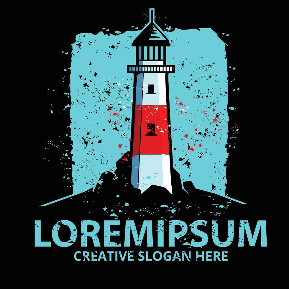 light house, suitable for t shirt vector