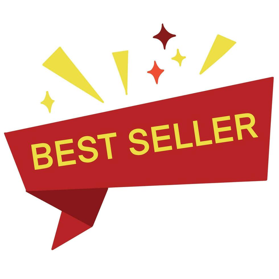 Best seller icon badge isolated background vector