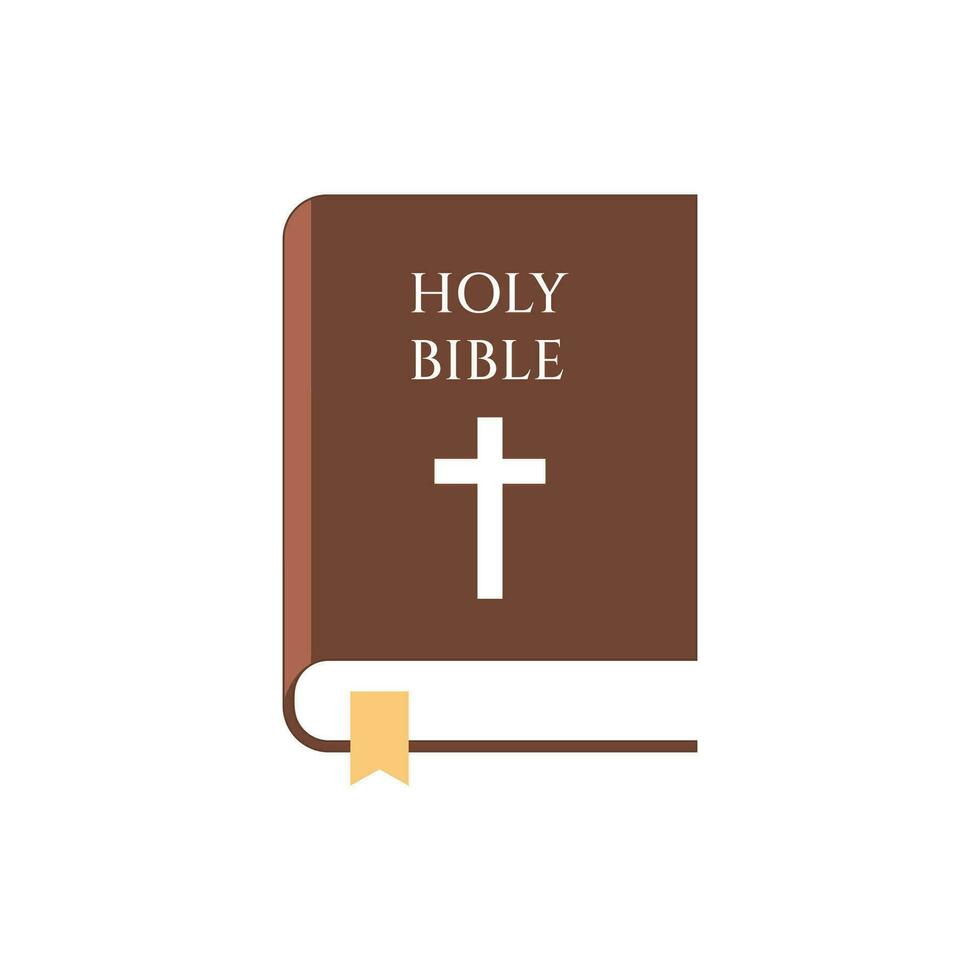 Bible vector icon. Bible book black vector, icon on a white background