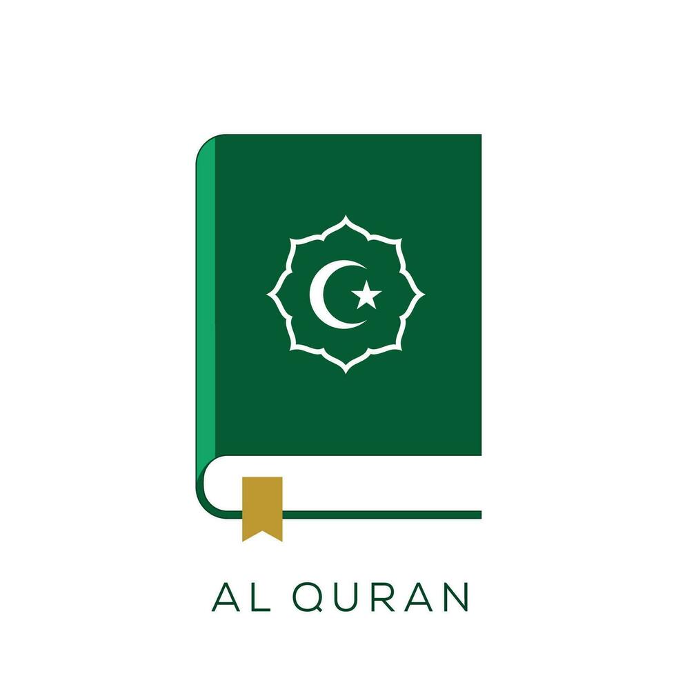 The Holy Quran icon vector. Al Quran icon vector illustration.