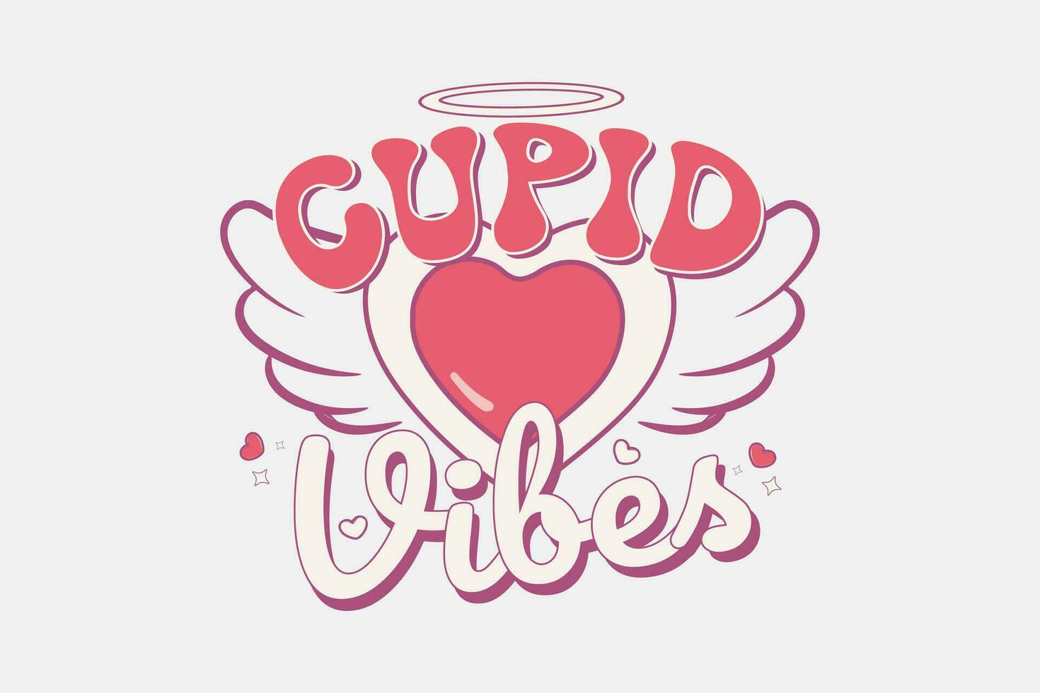 Retro Valentines day t shirt design vector