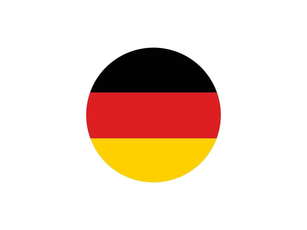 Alemania bandera circulo vector