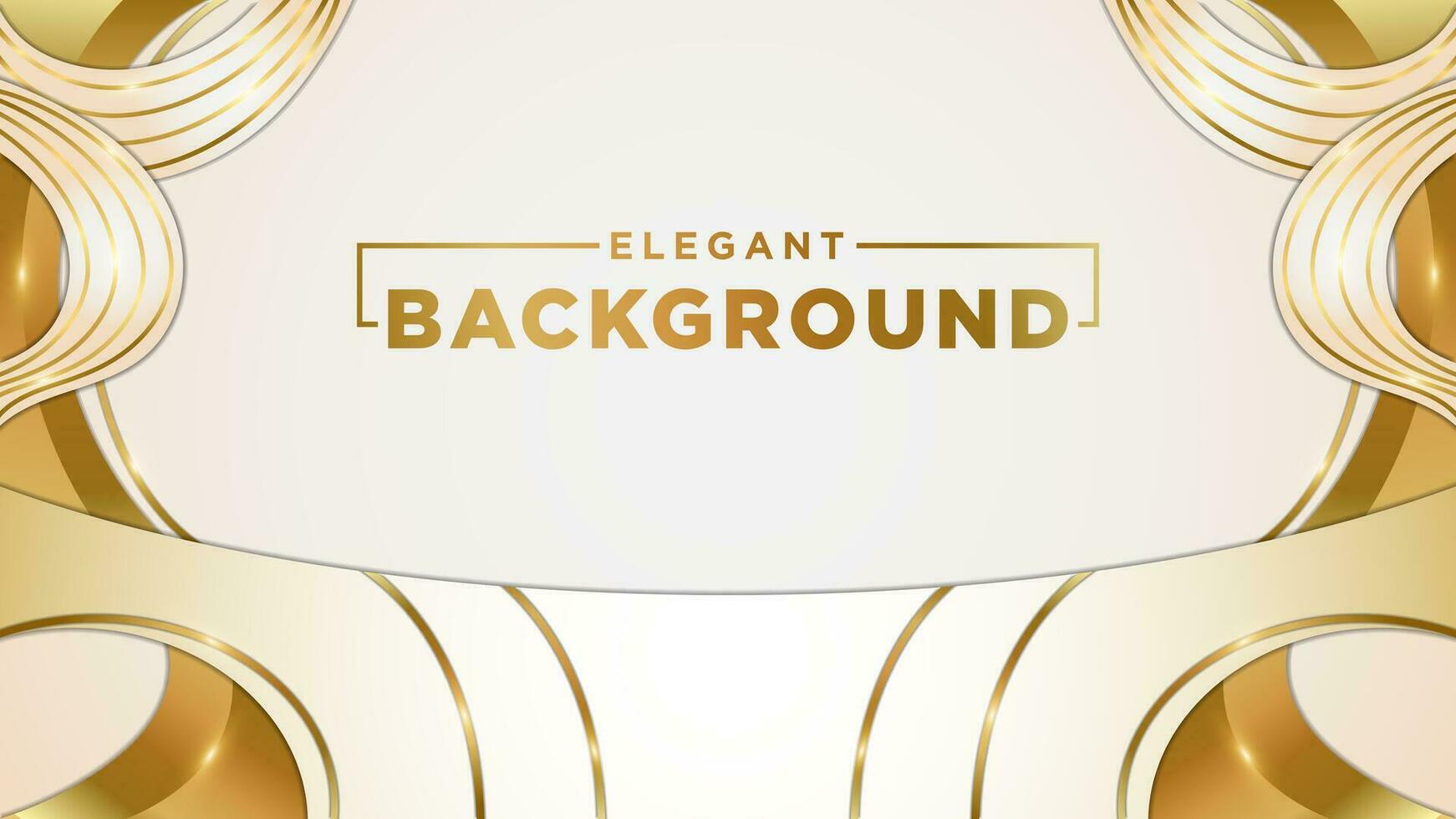 Vector Luxury White and Gold Background
