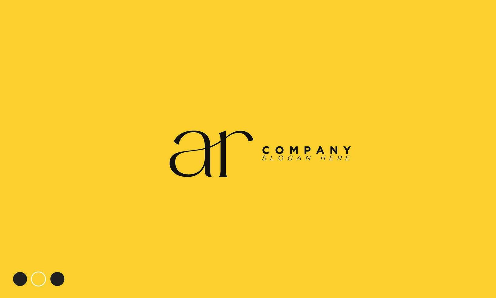AR Alphabet letters Initials Monogram logo RA, A and R vector
