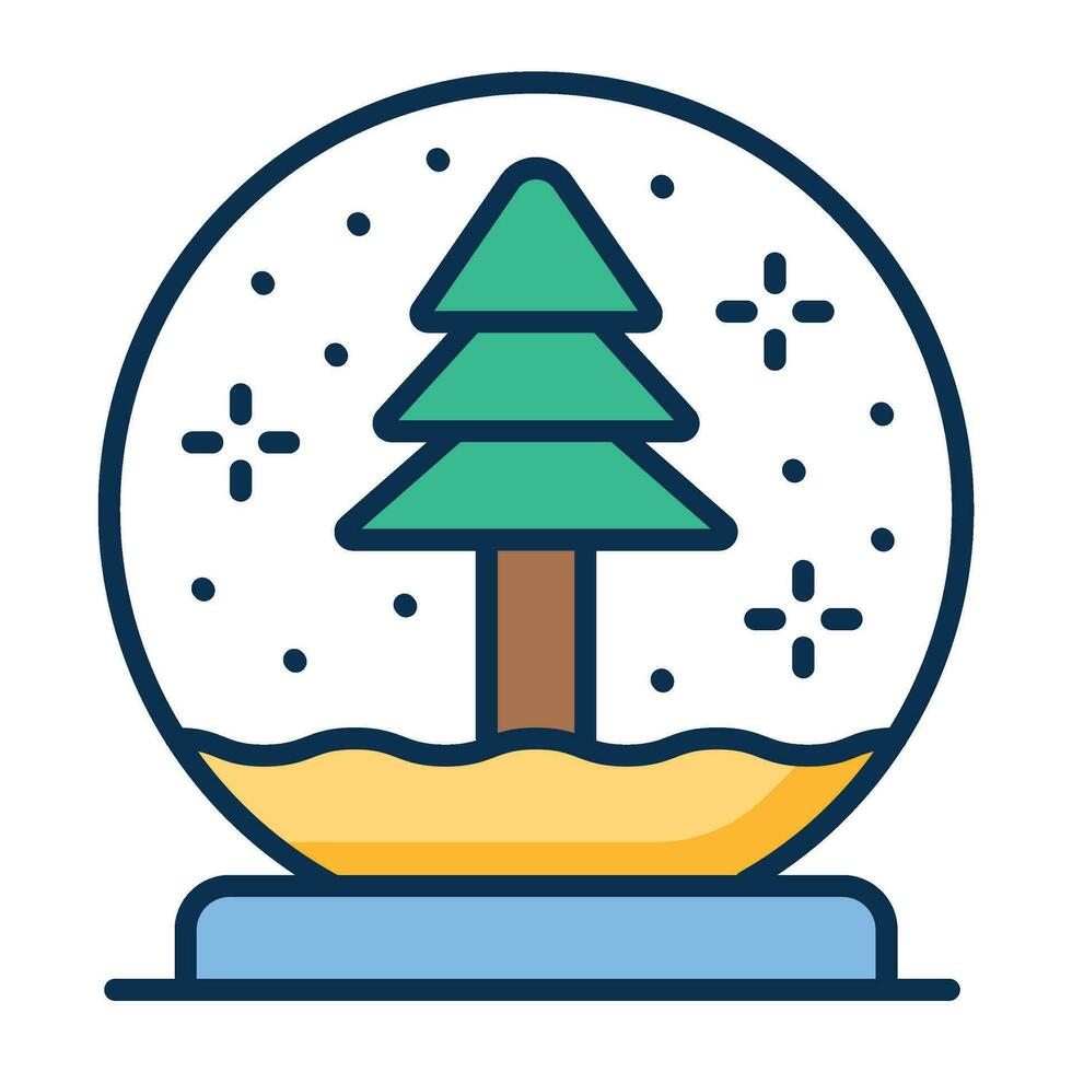 Crystal Ball Outline Icon vector