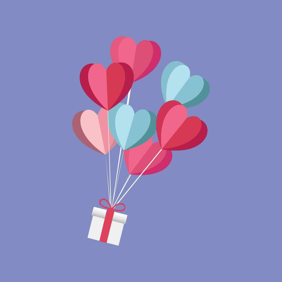 Free vector happy valentines day celebration design