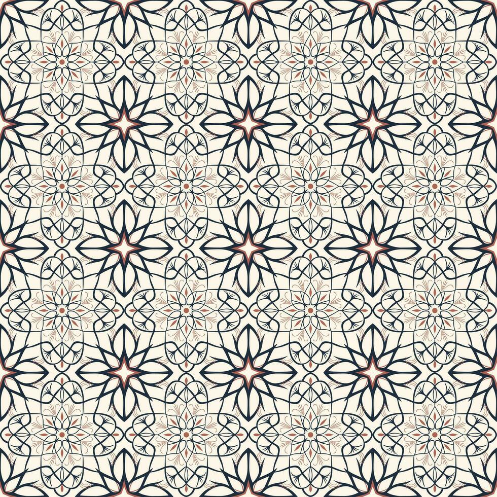 Arabic seamless pattern. Islamic vector background. Traditional arabic pattern.