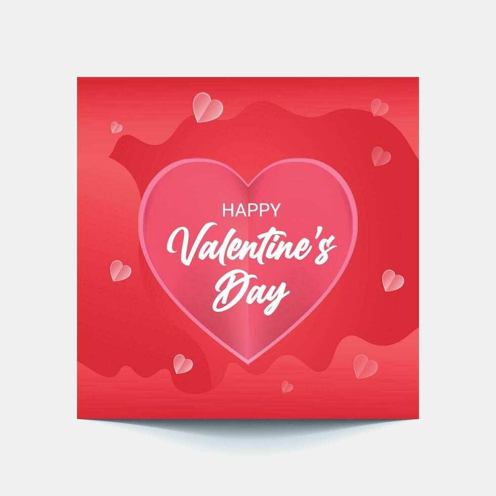 Happy valentines day banner and background small suitable red,pink heart with romantic valentine decorations bundle vector