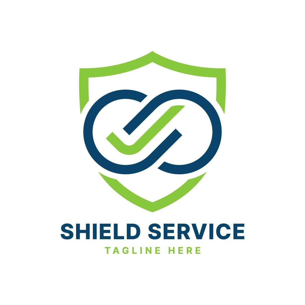 Security Solution service Logo design Creative modern minimal concept vector template