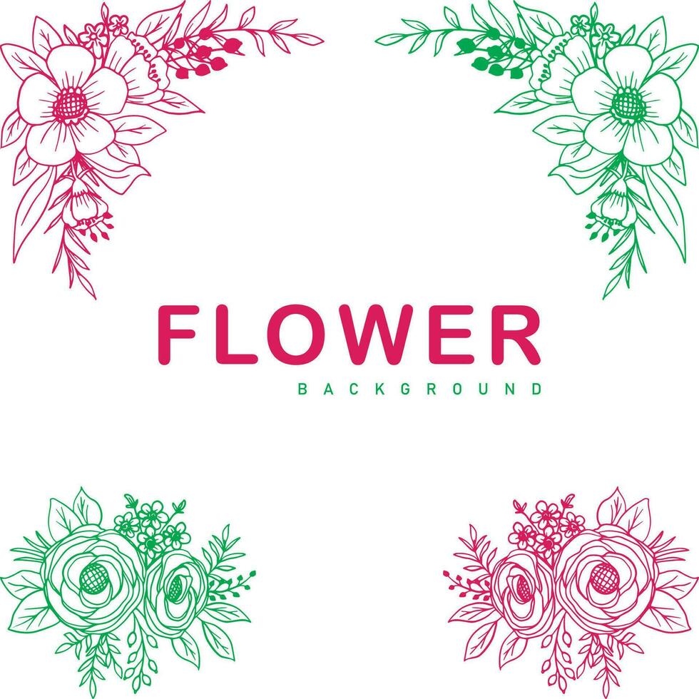 Free Vector Flower Background