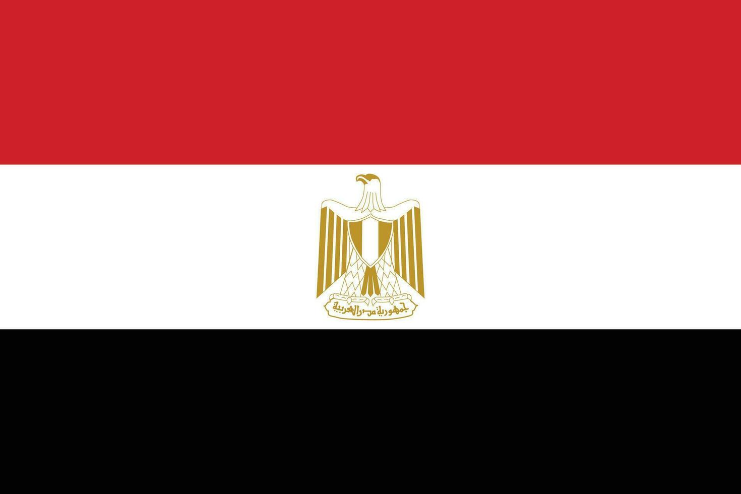 Flag of Egypt.National flag of Egypt vector