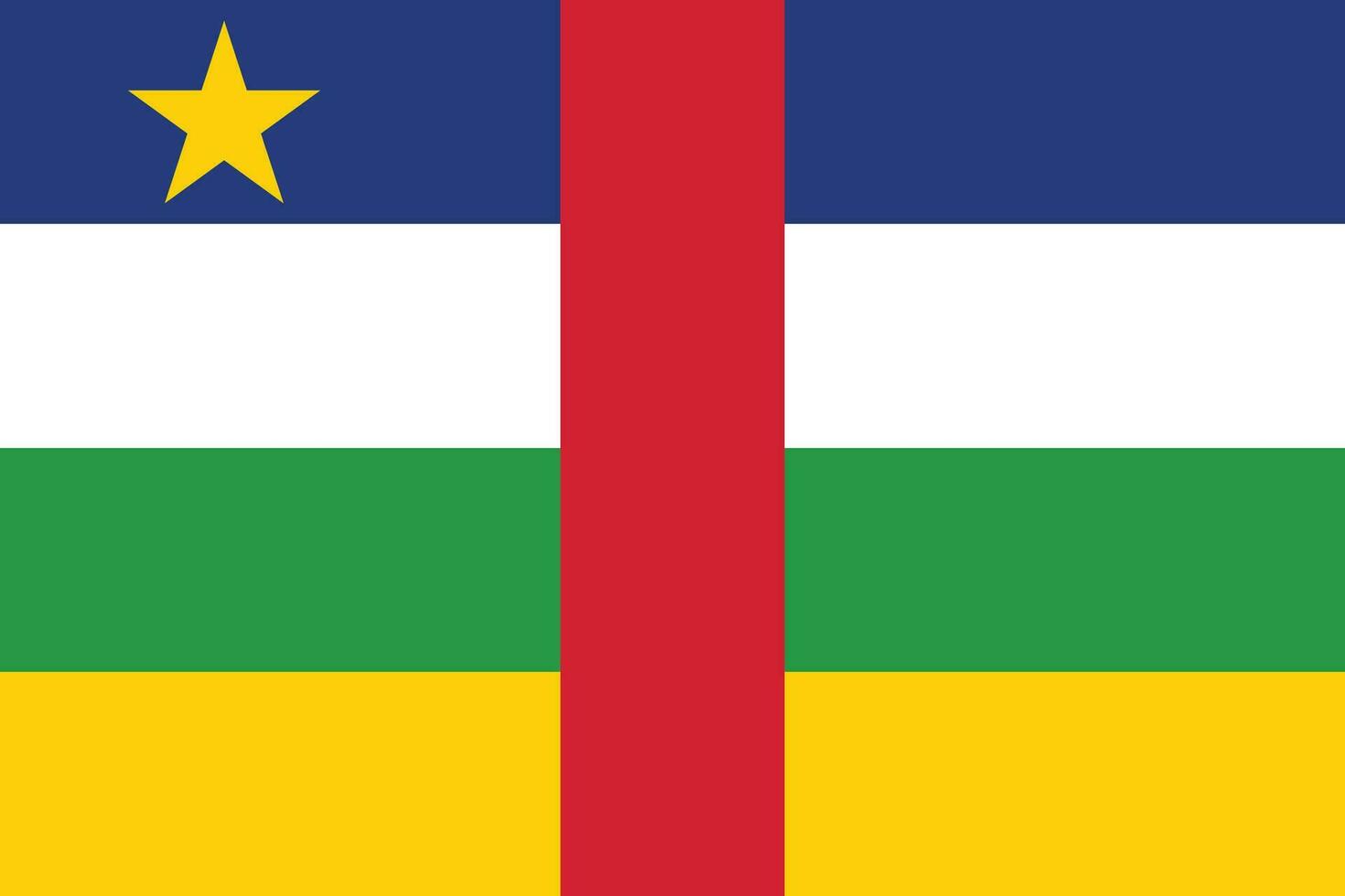 Flag of Central African Republic.National flag of Central African Republic vector